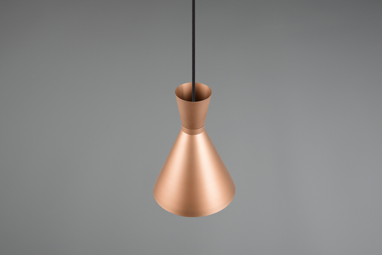 Lustra Enzo, RL, 20x150 cm, 28W, 1x E27, metal, maro - view 3