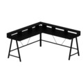 Birou, Minerva, Team, 180x90x60 cm, PAL, Negru