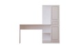Set birou si biblioteca, Rabi, Rb-087, 120x75x40 cm, Alb mat