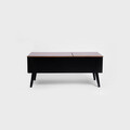 Masuta de cafea Anzabi, Homla, 105x50.5x43.5 cm, lemn/MDF, maro/negru