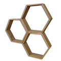 Raft de perete, Evila Originals, HEX001, 40x40x10 cm, Maro