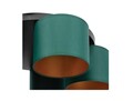 Plafoniera ELTAP, Vespillo, 58x18 cm, 5xE27, 15W, otel/PVC, verde/auriu