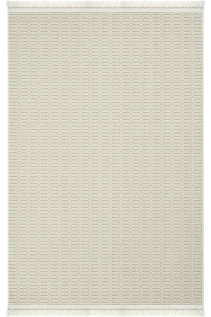 Covor, Hasir 621, 120x500 cm, 90% POLIPROPILENĂ/10% IUȚĂ, Crem