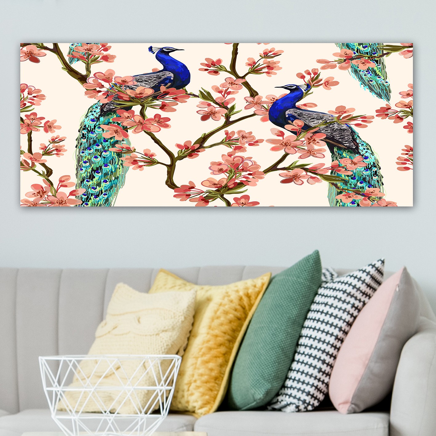 Tablou decorativ, YTY584709448_50120, Canvas, Rama din lemn (grosime 3 cm), Multicolor