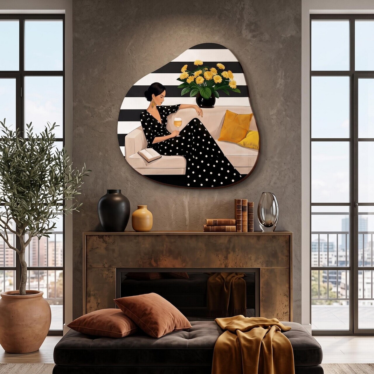 Tablou decorativ, ART3DCNCMDL3, Imprimare digitala, Multicolor — imaginea 2