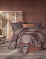 Lenjerie de pat dubla, Fluss - Cinnamon, Cotton Box, Bumbac Ranforce