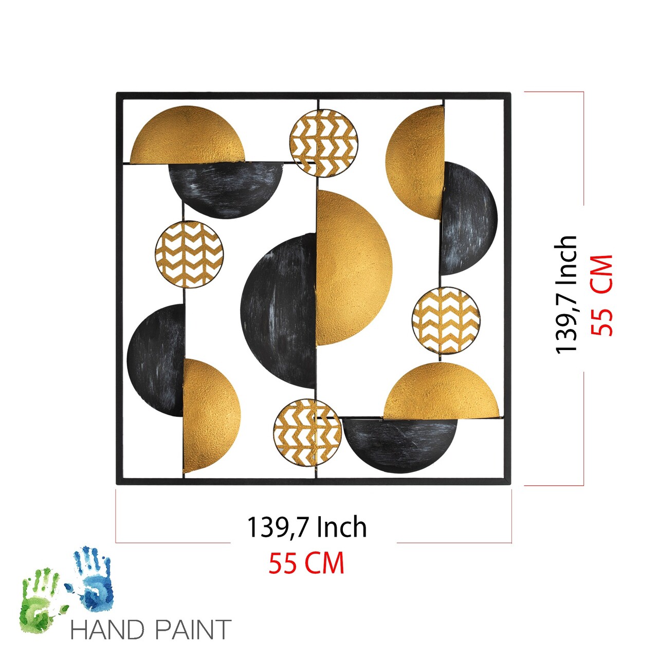 Decoratiune, Aurora, Dimensiuni: 55 x 5 x 55 cm, Multicolor - view 8
