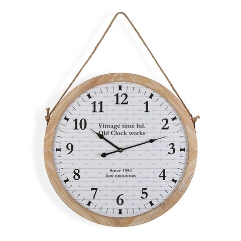 Ceas de perete Pacey Vintage, Versa, 53 cm, metal/MDF