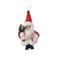 Decoratiune Santa knitted sweater, Decoris, 8x4x13 cm, poliester, rosu