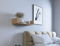 Raft de perete ELTAP, Vissta, 60x25x14 cm, PAL/PVC, stejar