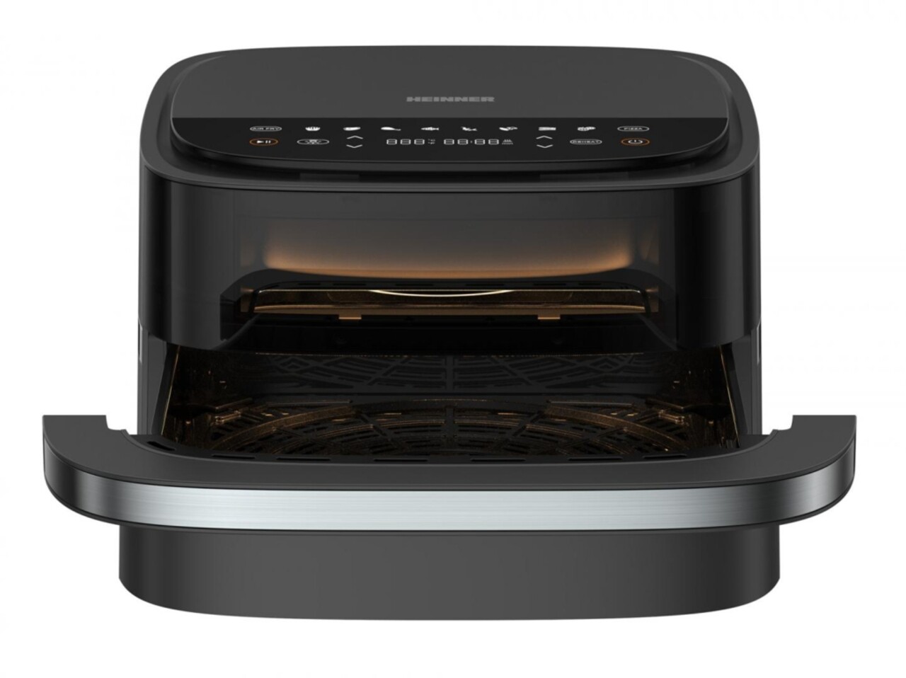 Friteuza 2 in 1 Pizza Easyfry, Heinner, 2200W, 4L, negru - imagine 5