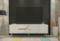 Comoda TV, Olivia, Dekolp5, Alb/Auriu