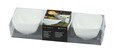 Set 3 boluri Salsa, Ambition, 8.3 x 8.3 cm, 140 ml, portelan, alb