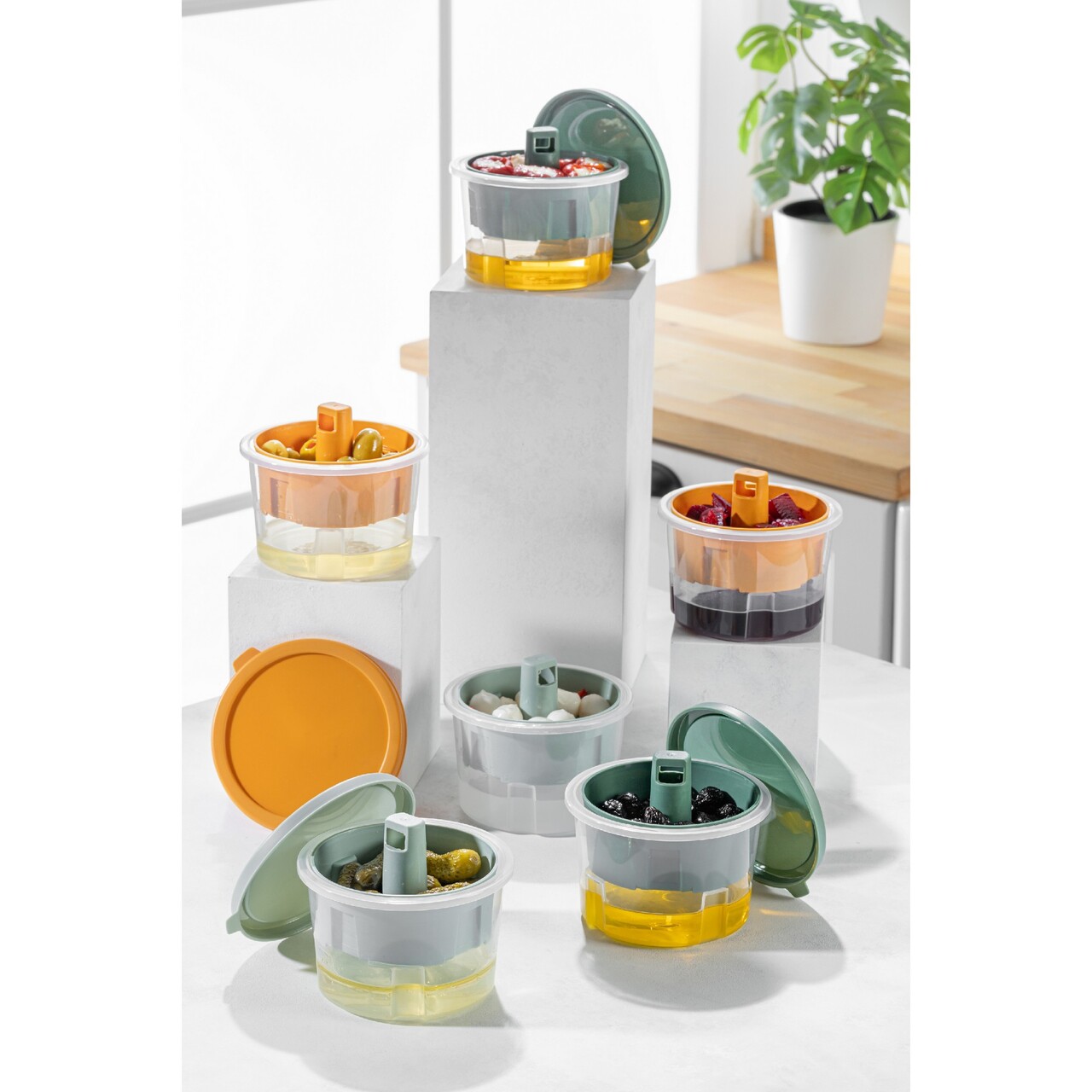 Set recipiente depozitare, Hermia, 964FRM5706, 650 ml, Multicolor - view 3