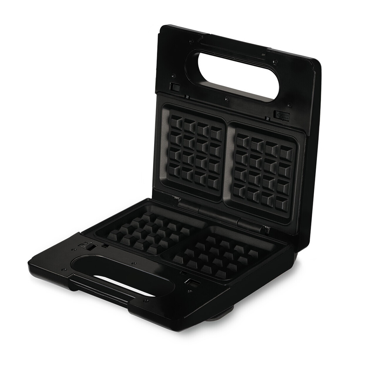 Sandwich maker 3 in 1 Berlinger Haus, Matte Black, 22.5x13 cm, aluminiu, negru mat - view 3
