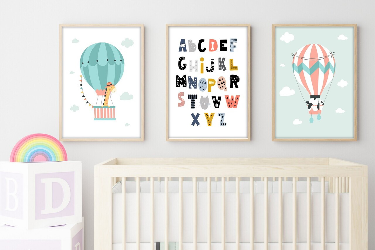 Tablou decorativ, Huhu190, Lemn masiv, Multicolor