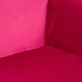 Fotoliu Moss, Homla, 70x55x95 cm, lemn/catifea din poliester, fucsia