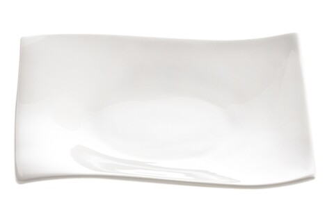 Farfurie pentru desert, Maxwell & Williams, White Basic Motion, 20x20 cm, portelan