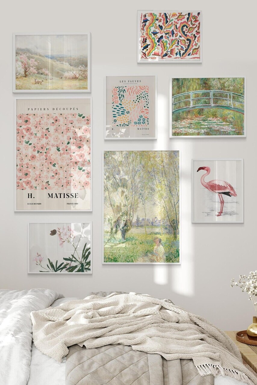 Tablou decorativ, Çgs-007-White-Byk, Lemn masiv, Față: 100% PVC STICLĂ, Multicolor - view 2