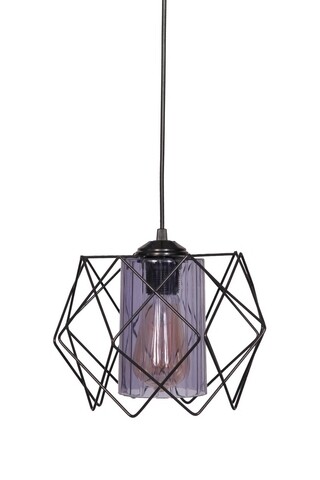 Lustra Yok, 44453, Squid Lighting, 60x17x17 cm, 60W, negru, bleumarin