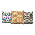 Set 3 perne decorative, AC-4622-4239-4663, 50% bumbac / 50% poliester, Multicolor