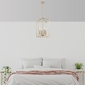 Lustra, Till - 13256, Fulgor, 35 x 35 x 107 cm, 4 x E14, 40W, auriu
