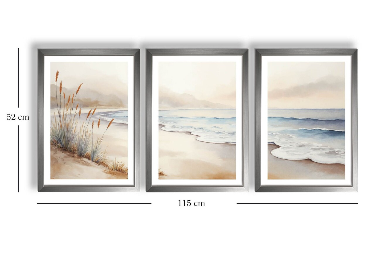 Set 3 tablouri decorative, 3Pantct-021, Cadru: 100% LEMN (Grosime: 1,9 cm), Multicolor - view 6