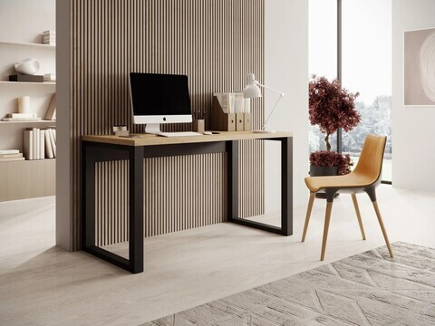 Birou ADRK, Maro, 135x65x75.2 cm, PAL laminat, artisan/negru