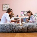Perna de podea pentru relaxare Human Dog Bed XXL, InnovaGoods, 190 x 140 x 25 cm, poliester, gri