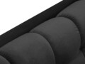 Coltar stanga 5 locuri, Mamaia, Micadoni Home, GL, 293x185x75 cm, catifea, gri inchis