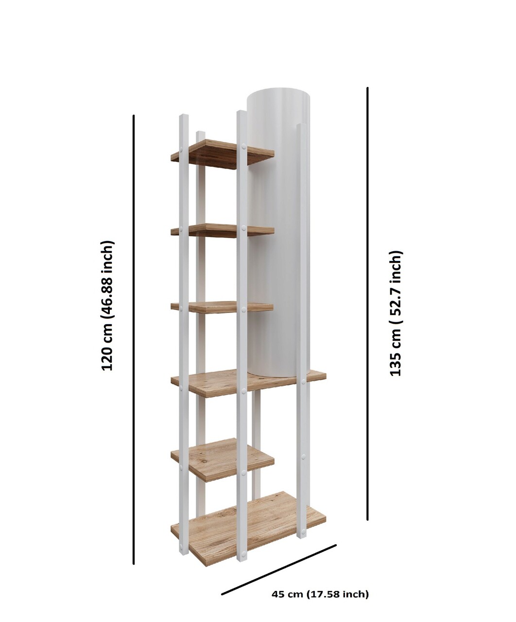 Lampadar, FullHouse, 390FLH2152, PAL, Alb / Natural
