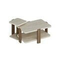 Masuta de cafea, Hanah Home, Via, 40.9x45.4x40.6 cm, Travertin / Luminos