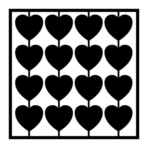 Decoratiune de perete, the things we do for love, tanelorn, 49x49 cm, metal