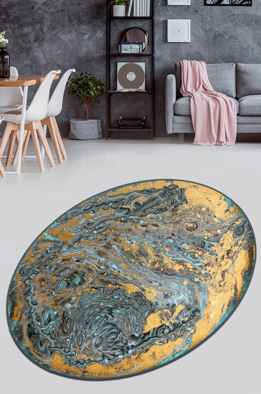 Covor, Prato Oval Djt, 120x150 cm, Multicolor