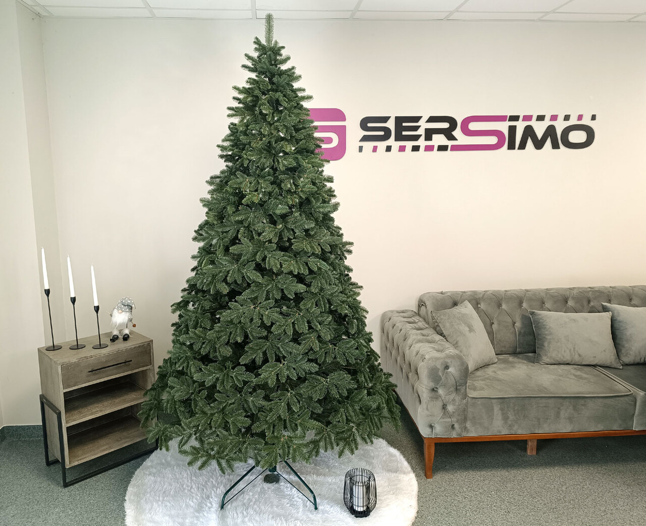 Brad artificial Christmas Deluxe by Sersimo, Canada verde, 3D, 230cm — imaginea 7