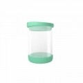 Recipient Green, Jocca, 480 ml, sticla/silicon, transparent/verde