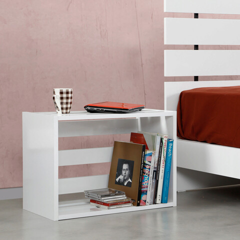 Noptiera, Comforty, Fuga, 60x43x33 cm, Alb 60x43x33 imagine 2022