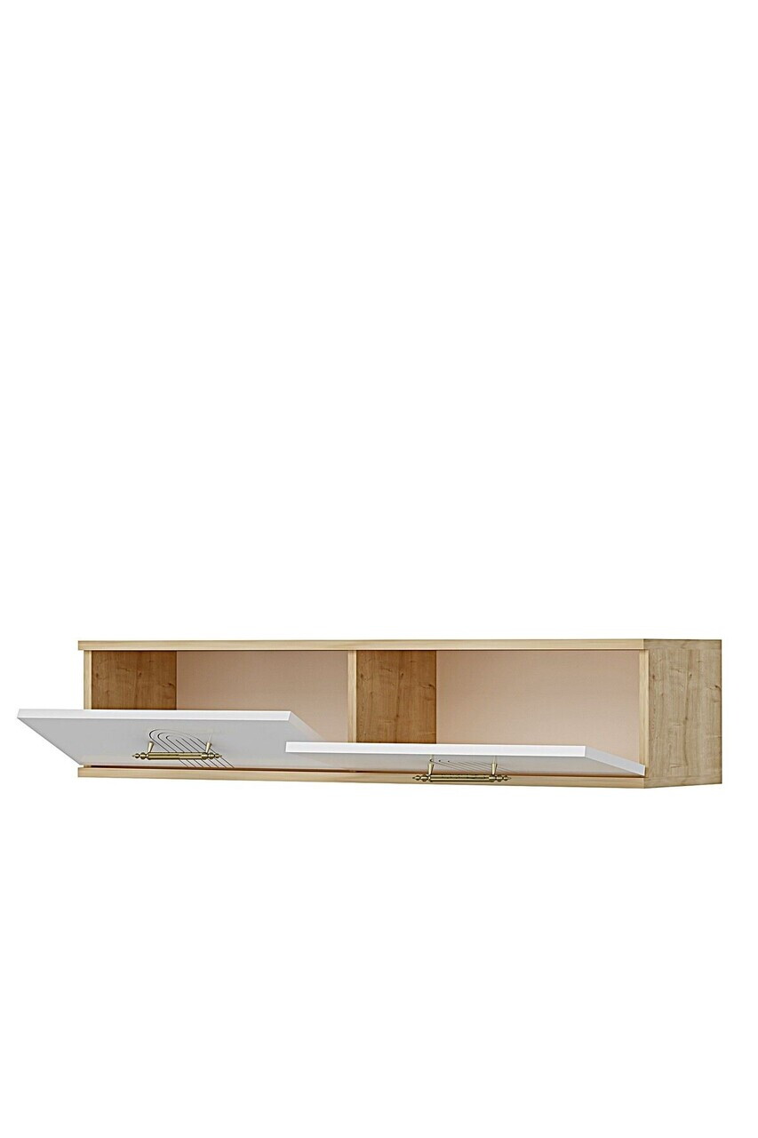 Dulap, Hanah Home, Ida 120, 120x25.5x29.6 cm, Stejar Safir / Alb — imaginea 6
