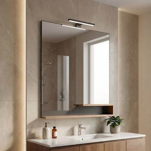 Oglinda decorativa, Hanah Home, Galia 80, Stejar