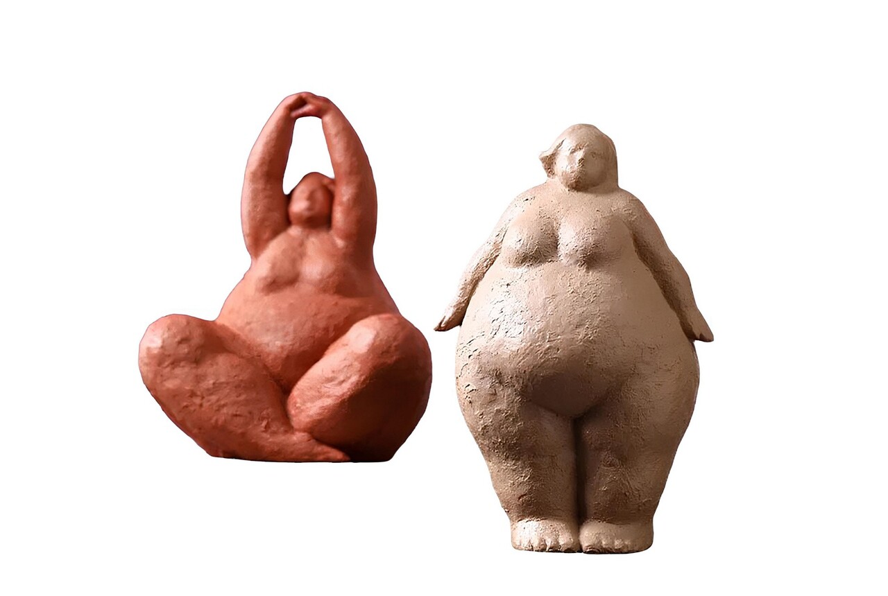 Set de obiecte decorative, CY0395, Poliester, Roșu-aprins / Latte