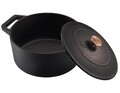 Oala cu capac 4.2 l, Berlinger, Matt Black, 24 cm Ø, fonta, negru