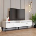 Comoda TV, Hommy Craft, Istanbul 2, 180x35x47 cm, PAL, Alb