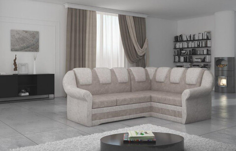 Coltar extensibil dreapta 3 locuri ELTAP, LII-023, Lord II, 243x195x112 cm, lemn/poliester, bej/bej deschis