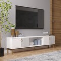 Comoda TV, Odessa, Paye, 180x45x30 cm, PAL, Alb