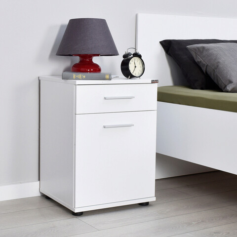 Noptiera, Adore, KMD-511-BB-1, 40x57x39 cm, PAL, Alb 40x57x39 imagine 2022