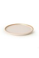 Set platouri servire desert, Keramika, 275KRM1903, Ceramica , Nu absoarbe apa, Crem / Aur