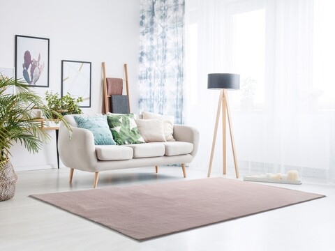 Covor, Loft Liso, 80 x 150 cm, 100% poliester, roz