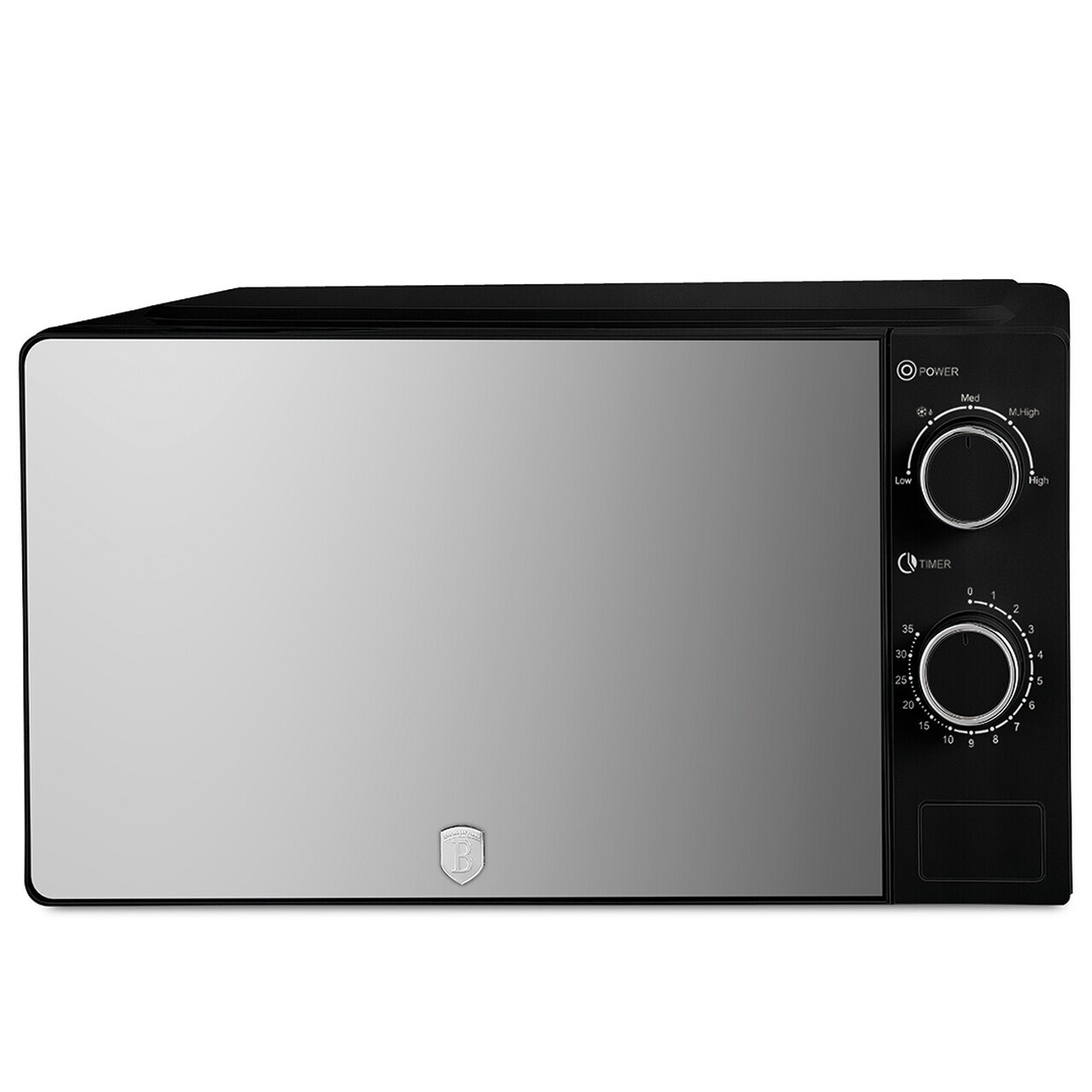 Cuptor cu microunde Berlinger Haus, Matte Black, 1100W, 20L, 44.5x24.2x32.5 cm, negru/argintiu - view 2