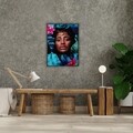 Tablou decorativ Amazona Girl, Versa, 60x80 cm, sticla/MDF