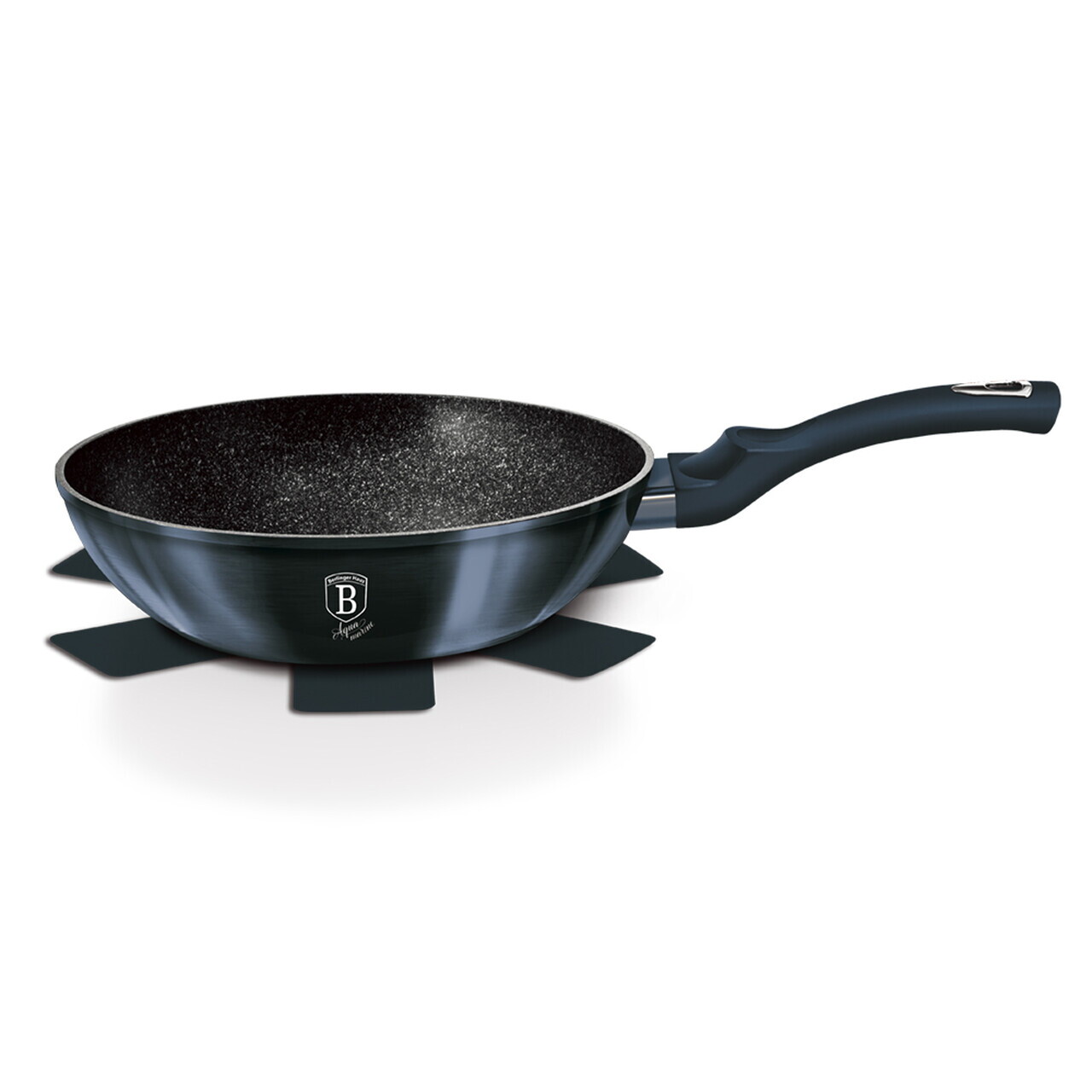 Tigaie Wok Berlinger Haus, Aquamarine, 28 cm, 3.2 L, aluminiu forjat, blue - view 6